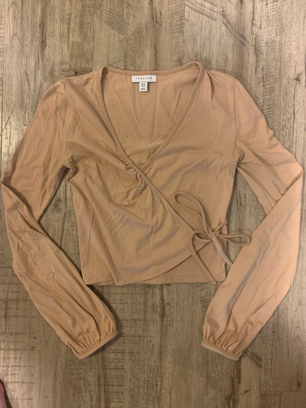 Topshop Tie-up Long Sleeve
